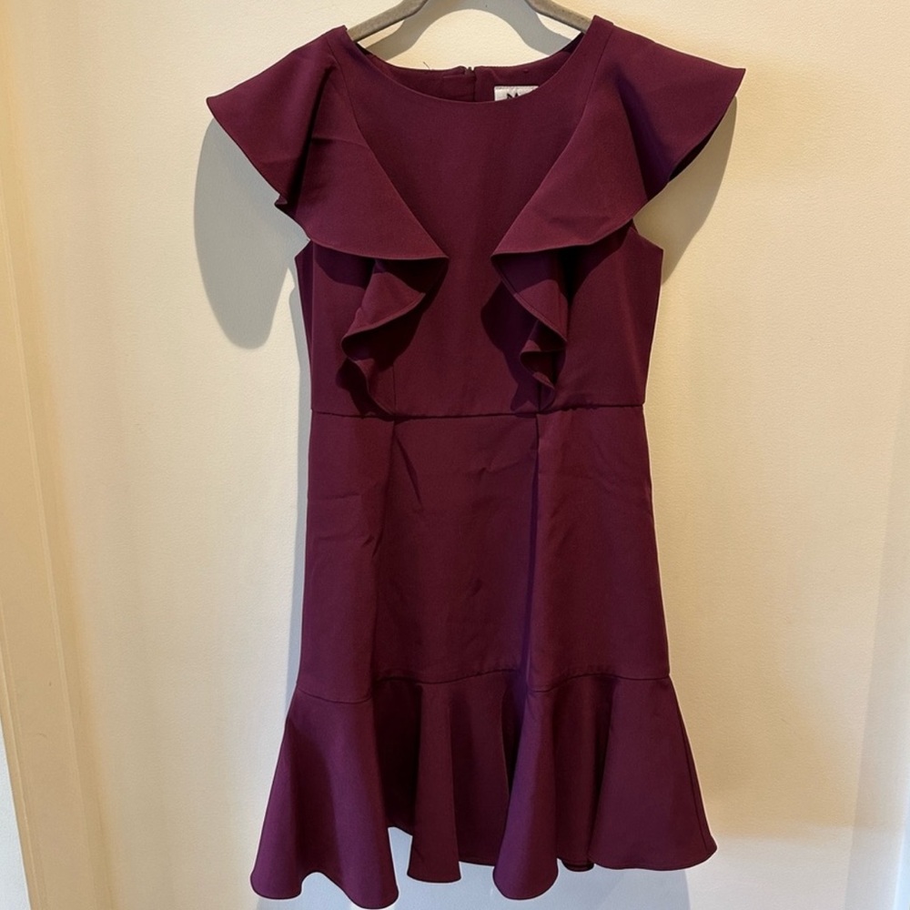 Milly Minis Cady ruffle dress — size 12